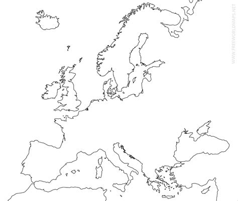 Key principles of MAP Map Of Europe Blank Printable