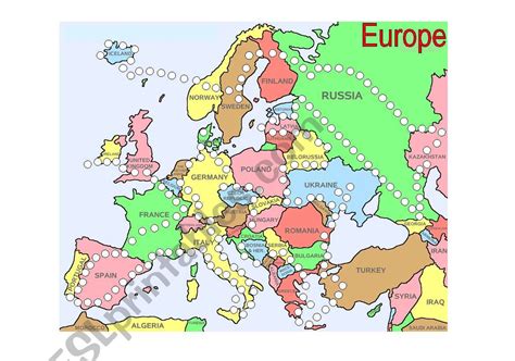 Key Principles of Map Map of Europe Countries Quiz