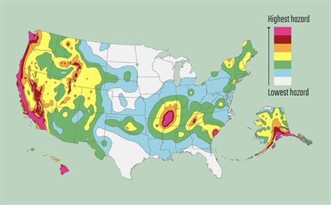 Map of Fault Lines in the United States