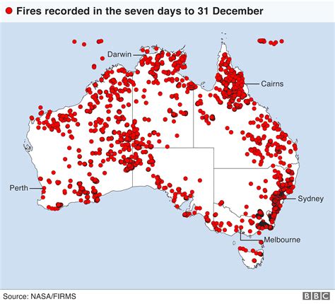 Key Principles of MAP Map of Fires in Australia