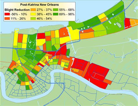 MAP Map of Flooding in New Orleans