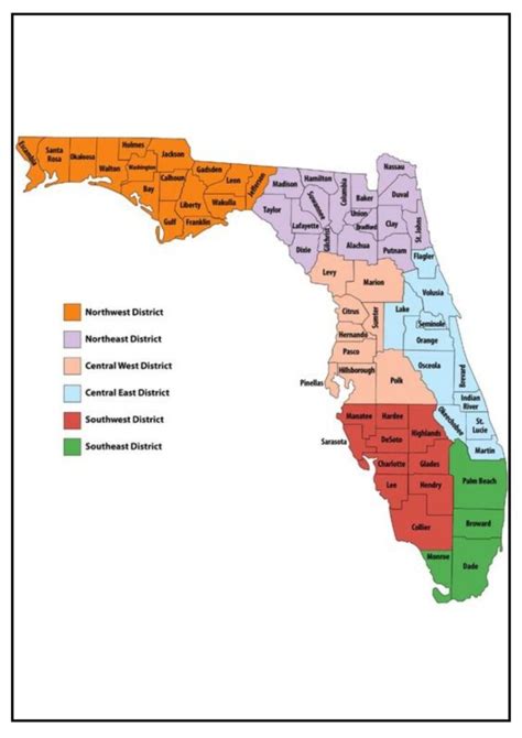 Florida County and Cities Map