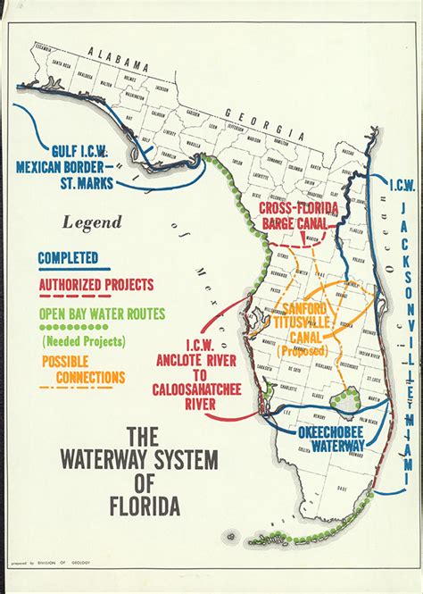 An Image of Florida Intracoastal Waterway Map