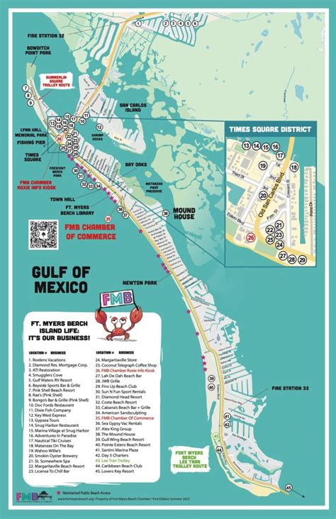 Map of Fort Myers Beach