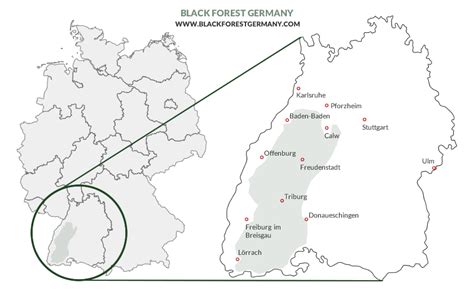 MAP Map Of Germany Black Forest