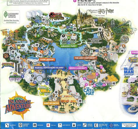 MAP Map of Harry Potter World Orlando