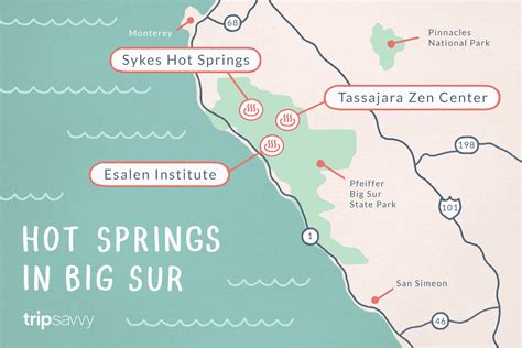 Map of Hot Springs in California