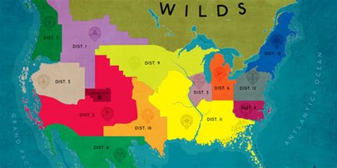 MAP Map Of Hunger Games Districts