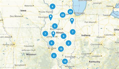 MAP of Illinois State Parks