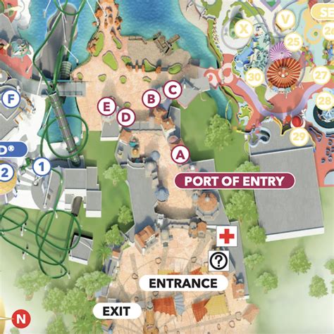 MAP Map of Islands of Adventure