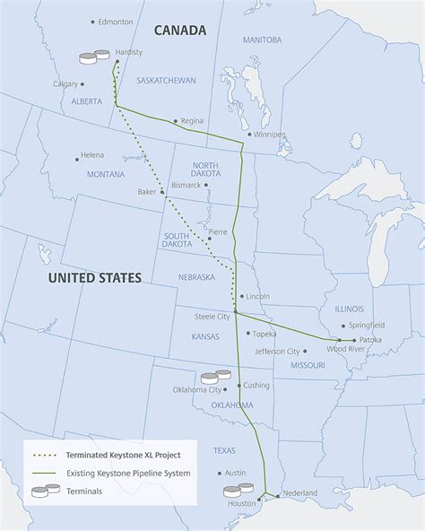 Key principles of MAP Map Of Keystone Xl Pipeline