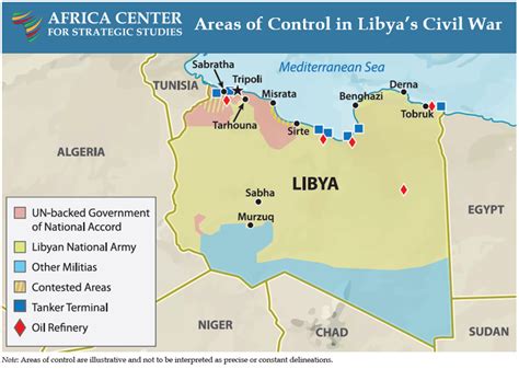 MAP map of Libya civil war