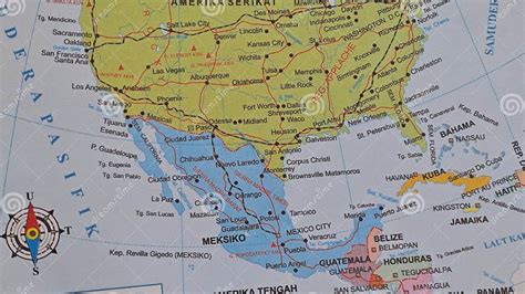 Key Principles of MAP Map of Mexico and USA