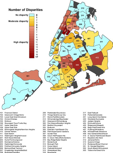 Map of New York City Districts
