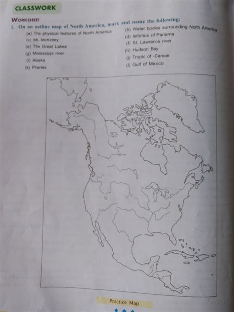 map of North America