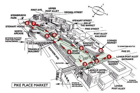Map Of Pike Place Market