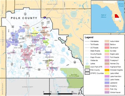 MAP Map Of Polk County Fl