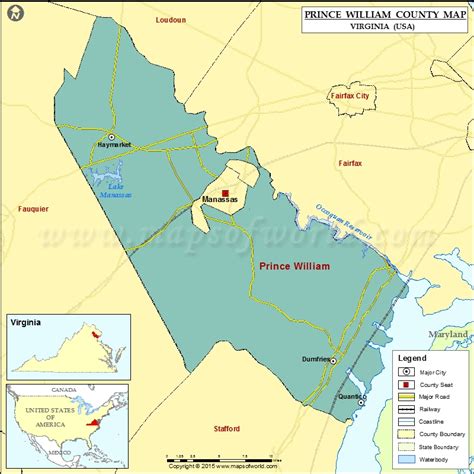 MAP Map Of Prince William County