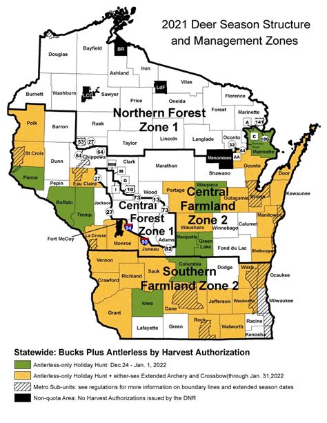 MAP Map Of Public Hunting Land In Wisconsin