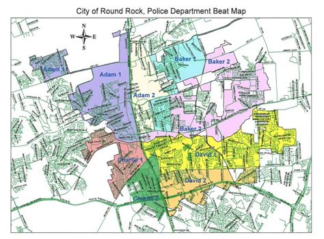 Map of Round Rock Texas