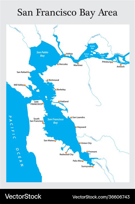 Map of San Francisco Bay Area