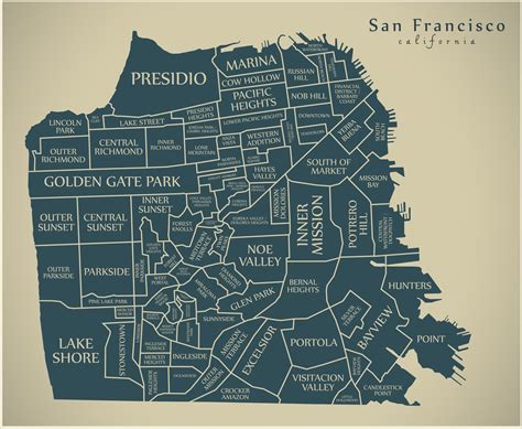 Map of San Francisco Neighborhoods