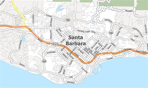 Map of Santa Barbara California