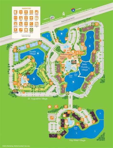 MAP of Sheraton Vistana Resort