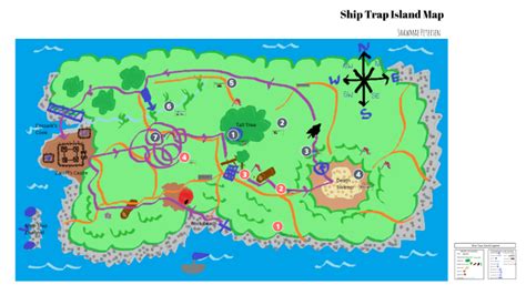 MAP Map of Ship Trap Island
