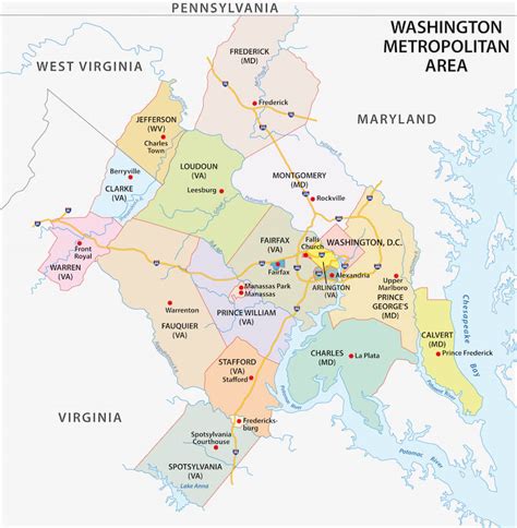 Map of DMV Area