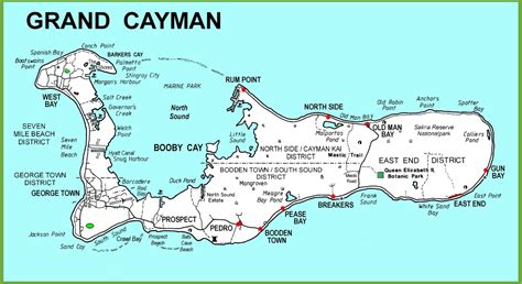 Key principles of MAP Map Of The Grand Cayman