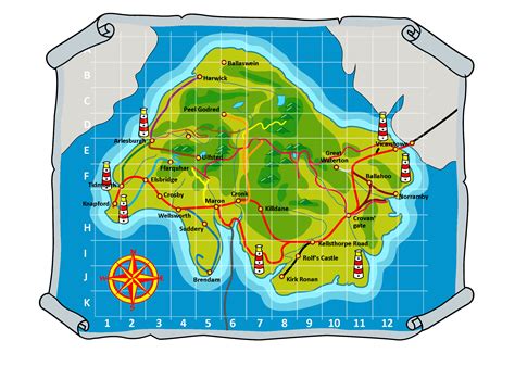 Map of the Island of Sodor