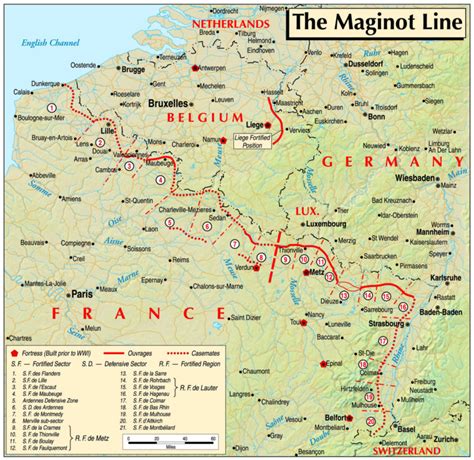 Map Of The Maginot Line