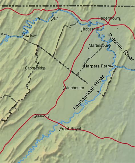 Map of The Shenandoah River