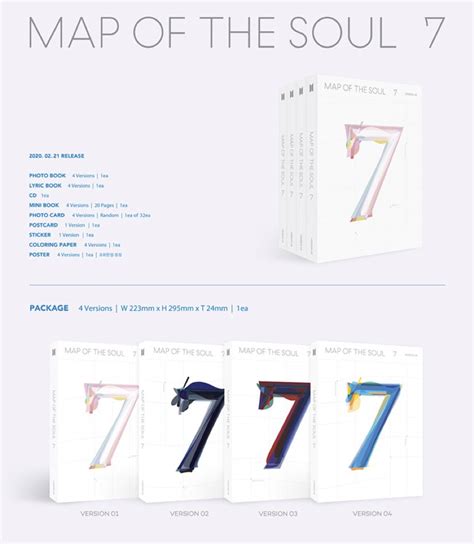 The cover of Map of the Soul 7 album