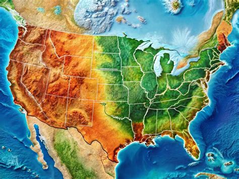 Map Of The Usa To Print