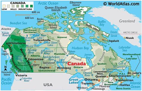 Key principles of MAP Map Of The World Canada