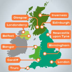 Key principles of MAP Map Of Uk With Cities