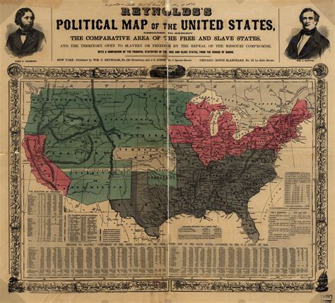 Key Principles of MAP Map of USA in 1850