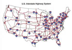 Map of USA Interstate Highways