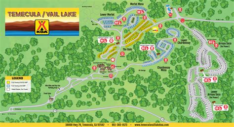 Map of Vail Lake Campground