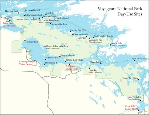 MAP Map Of Voyageurs National Park