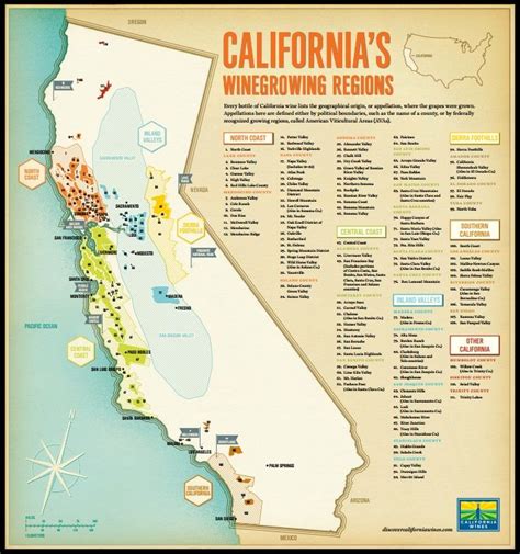 Map of Wineries in California