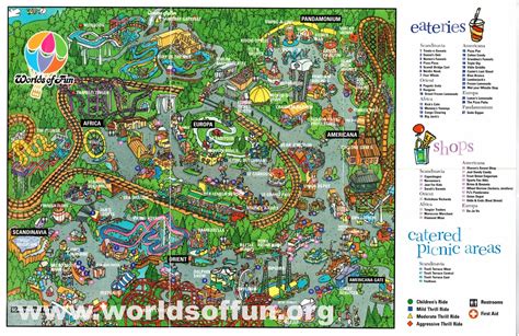MAP Map Of Worlds Of Fun