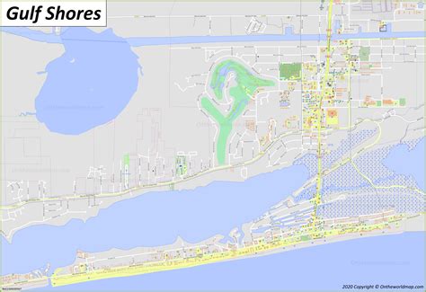 MAP Map To Gulf Shores Alabama