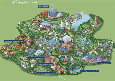 MAP Map Walt Disney World Resort