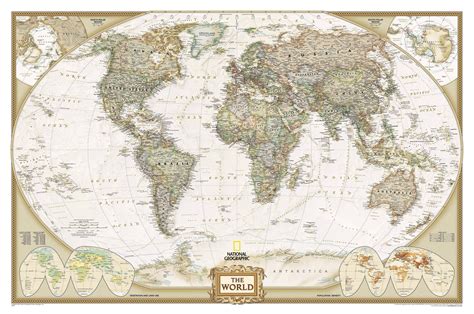 A National Geographic Map of the World