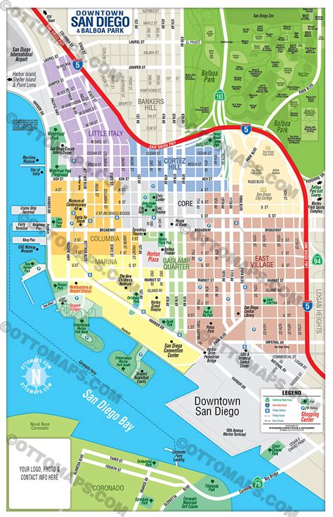MAP Neighborhood Map of San Diego