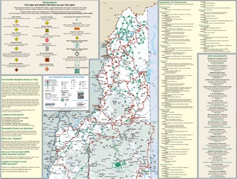 New Hampshire Snowmobile Trails Map