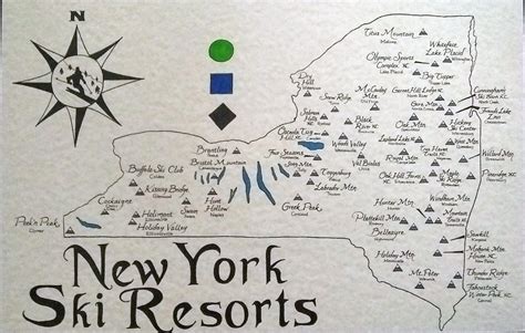 New York Ski Resorts Map